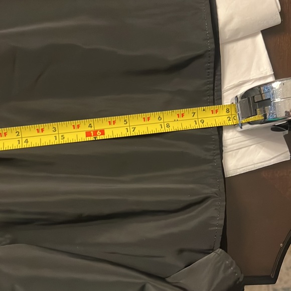 Express Black Taffeta Mini Skirt with Self Tie Belt and Pockets - Picture 9 of 9